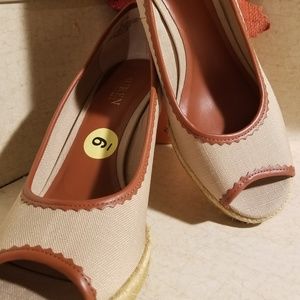 Ralph Lauren open toe wedges